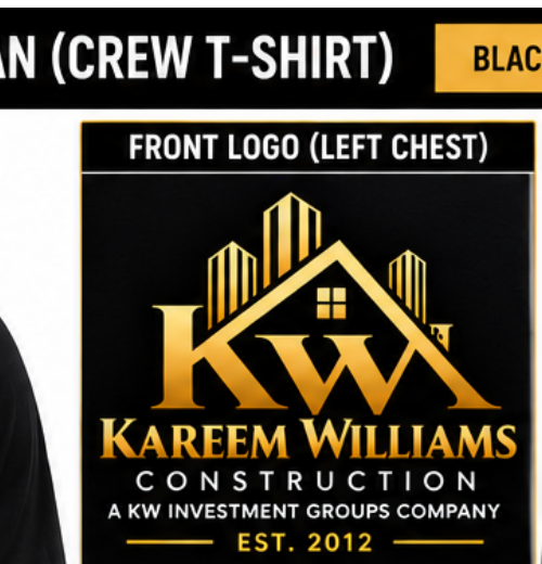 Gold KW roof and skyline logo